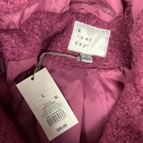 Women’s A New Day Cherry Blush Soft Long Coat - Picture 3 of 5